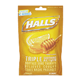 Halls  honey-lemon menthol drops, cough suppressant Full-Size Picture